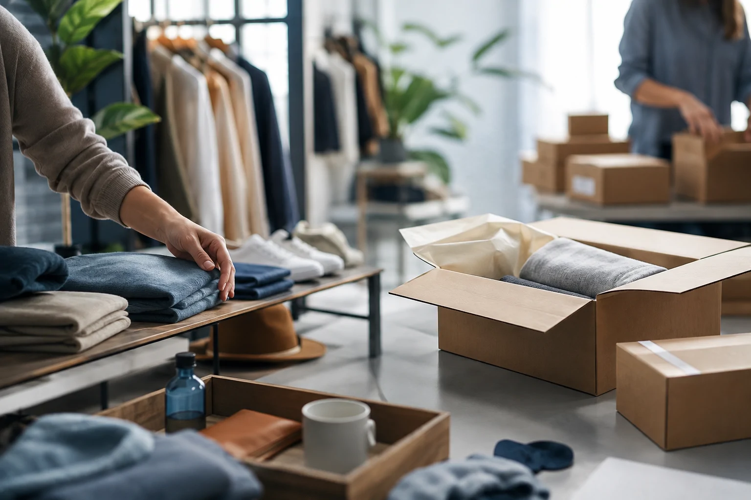 Product selection and order packing workflow